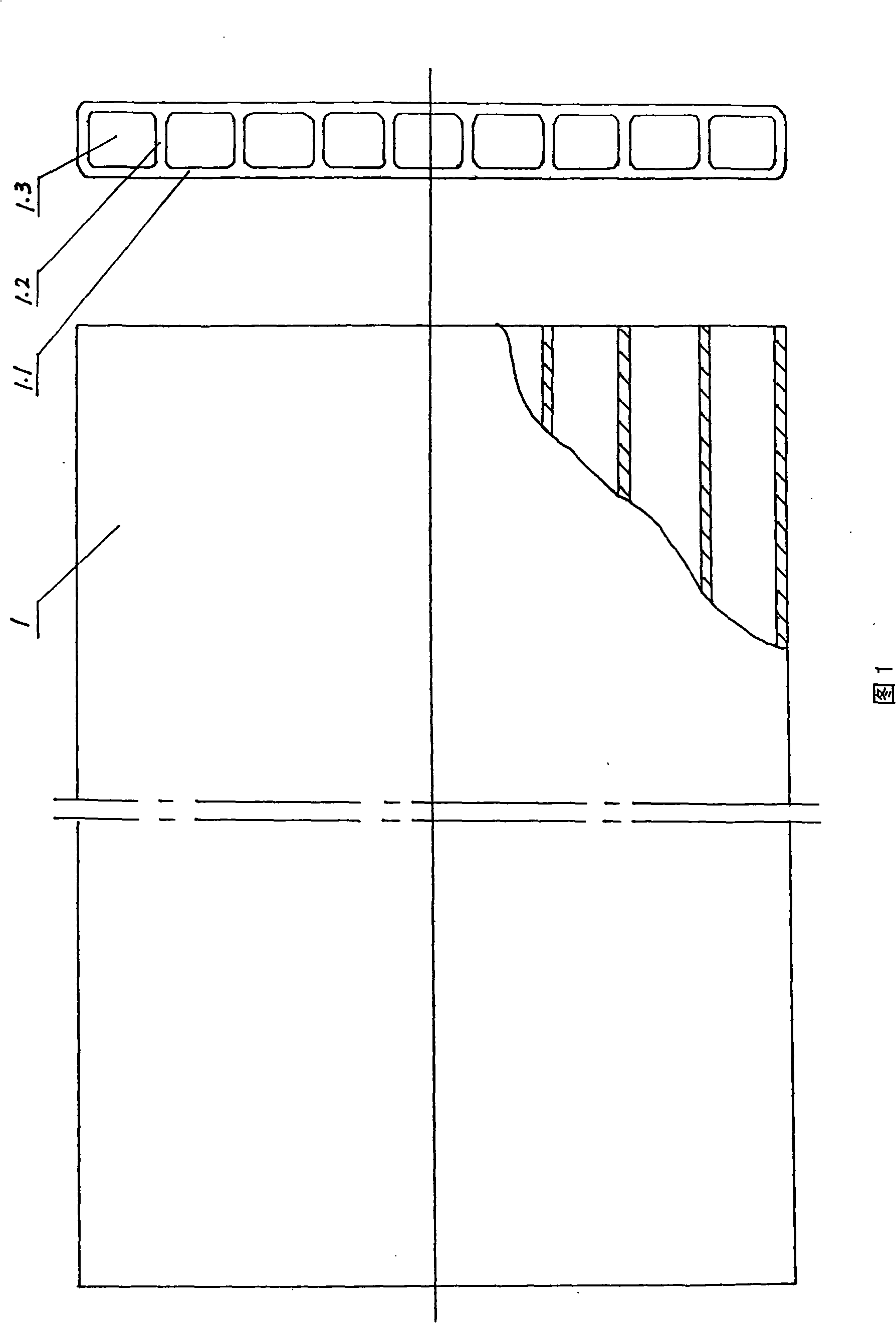Seal connecting method of porous ceramic plate column