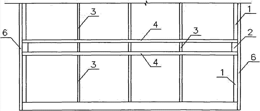 Floor-adding transformation structure inside old factory building and construction method thereof