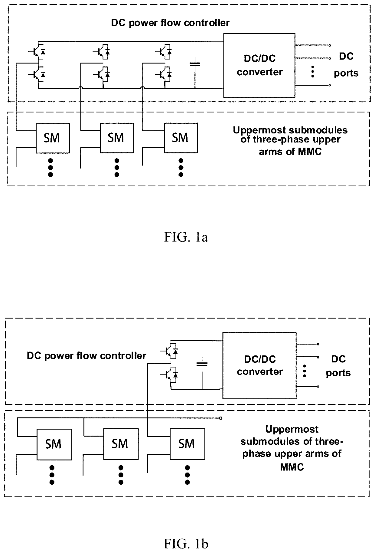 Modular multilevel converter with multi-port DC power flow control and control method thereof