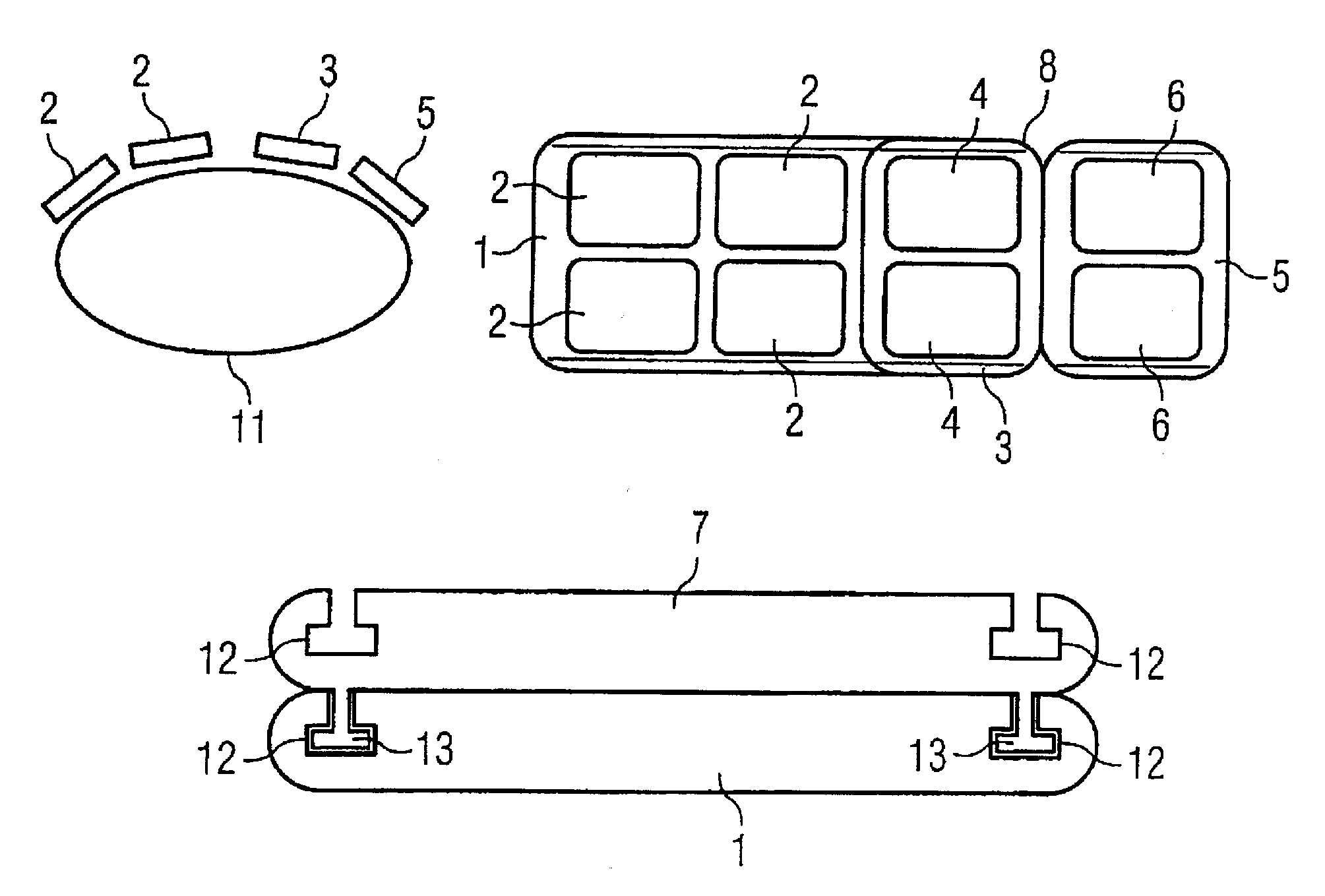 Surface coil arrangement for magnetic resonance tomographs