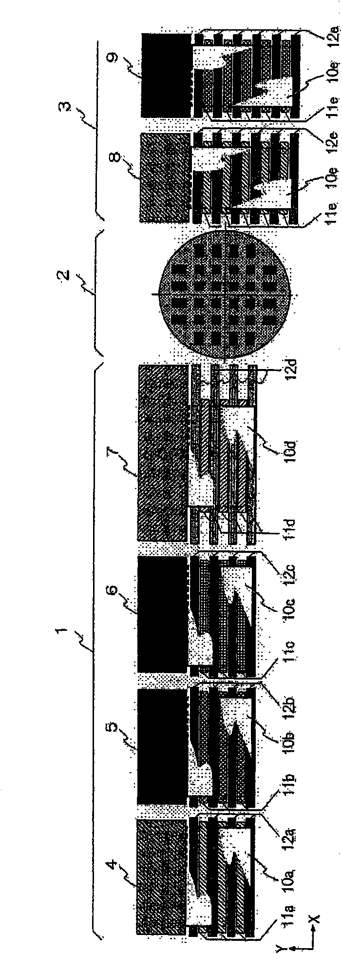 Assembling device and method for display panel and a treatment device thereof and a baseplate delivery mechanism