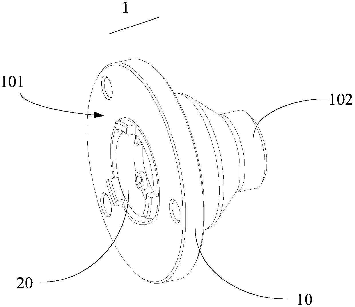 Detection device of drive axle flange