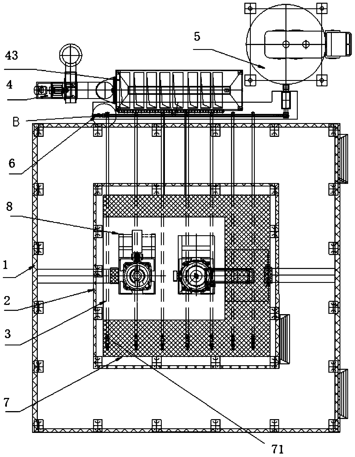 Double-layer isolating negative-pressure dust-proof system