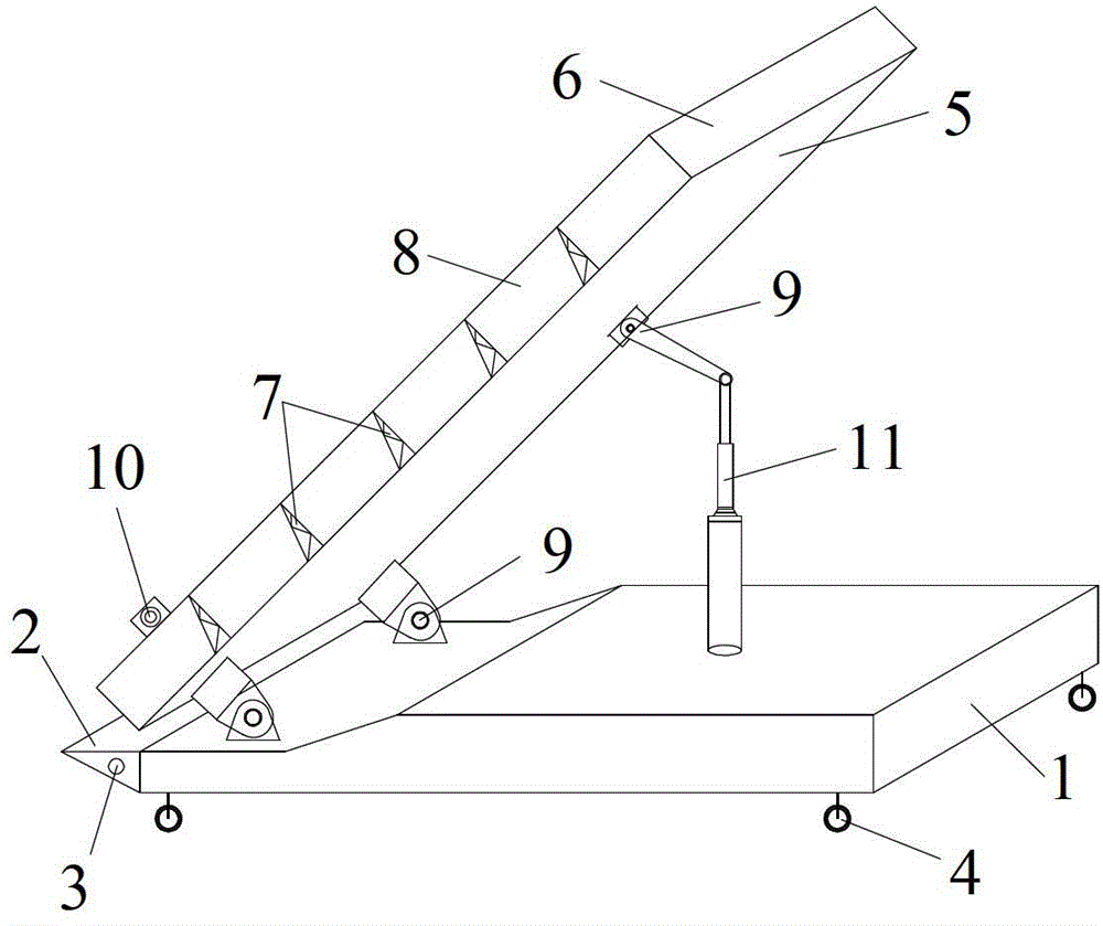 Indoor analog experiment device for roadbed slope erosion