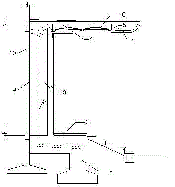 Novel large reinforced concrete cantilever awning