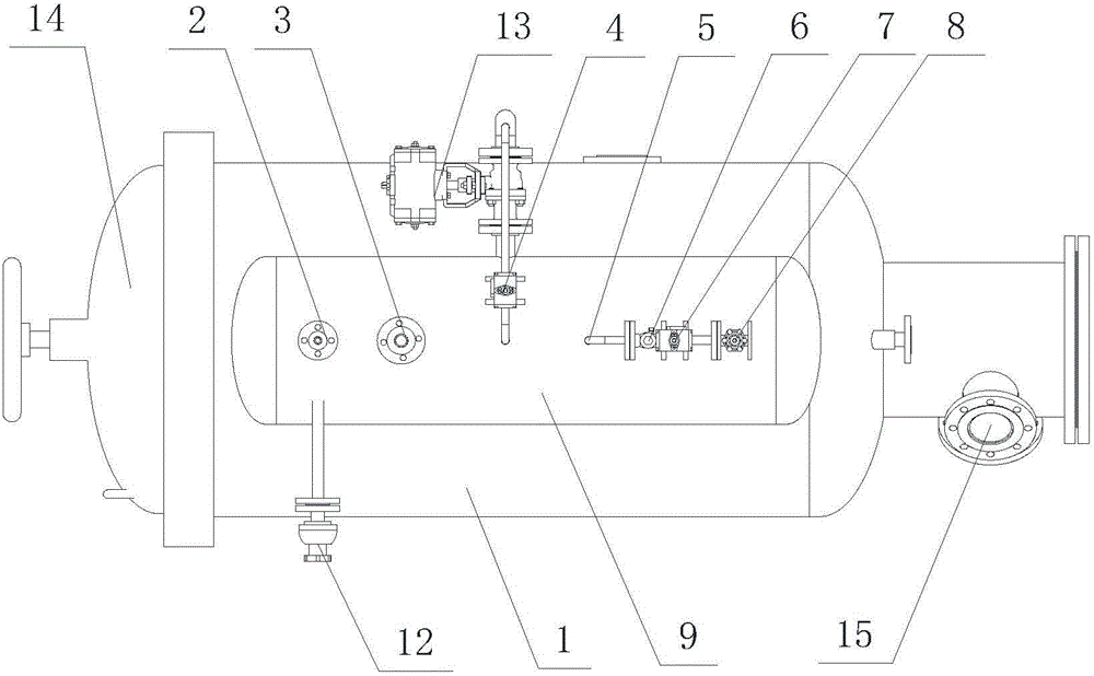 Dyeing vats with pressure accumulator