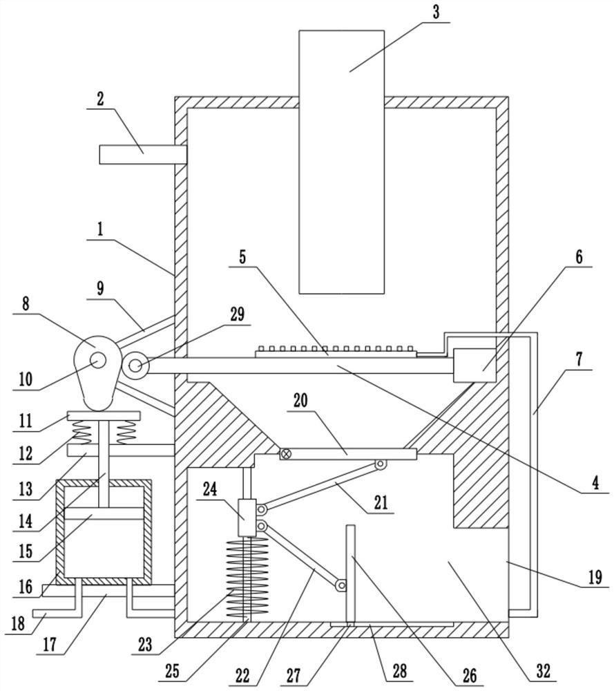 Cyclone type environment-friendly dust removal equipment convenient for dust removal