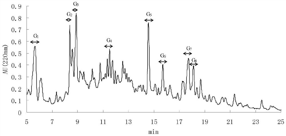 Gingko protein-derived ACE inhibitory peptide composition as well as preparation method and application thereof