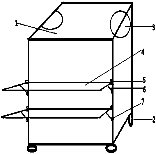 Novel mobile structural article storage device