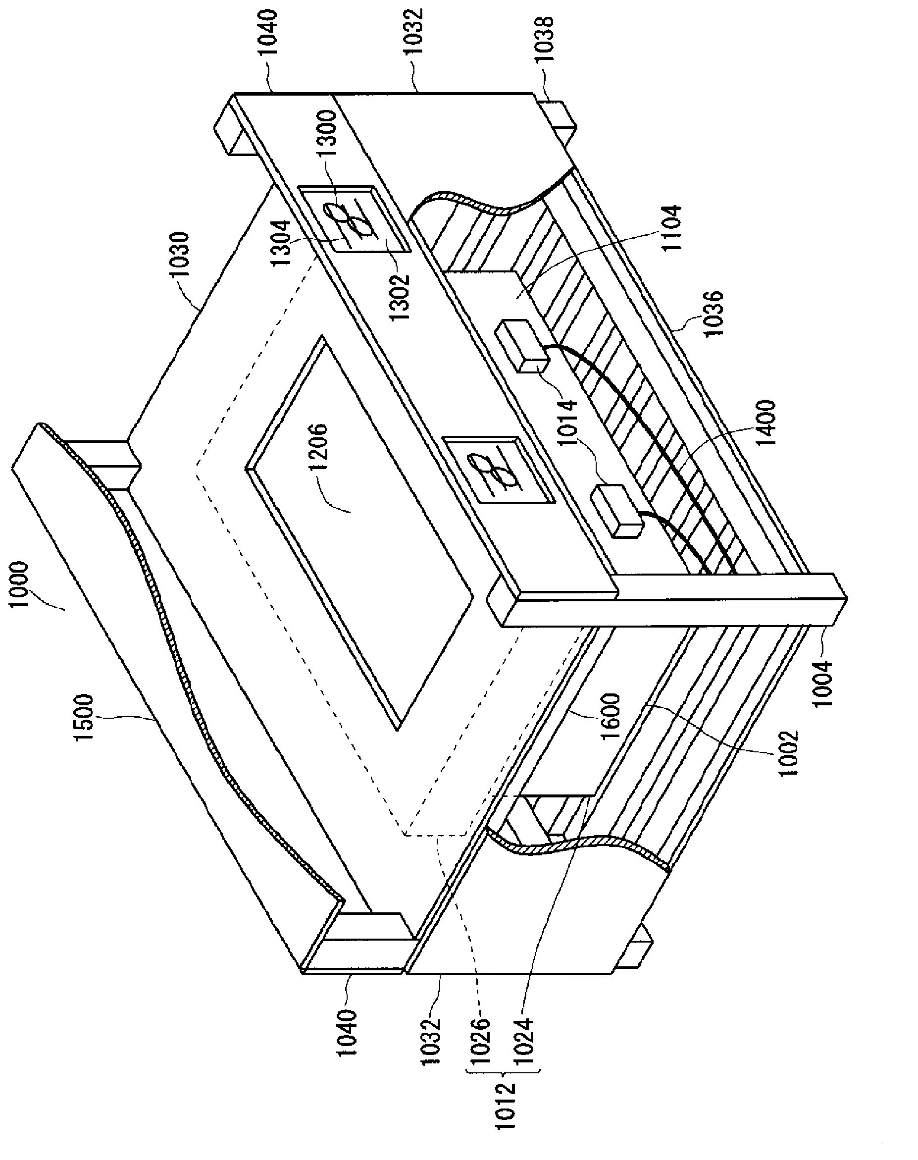 Battery housing structure