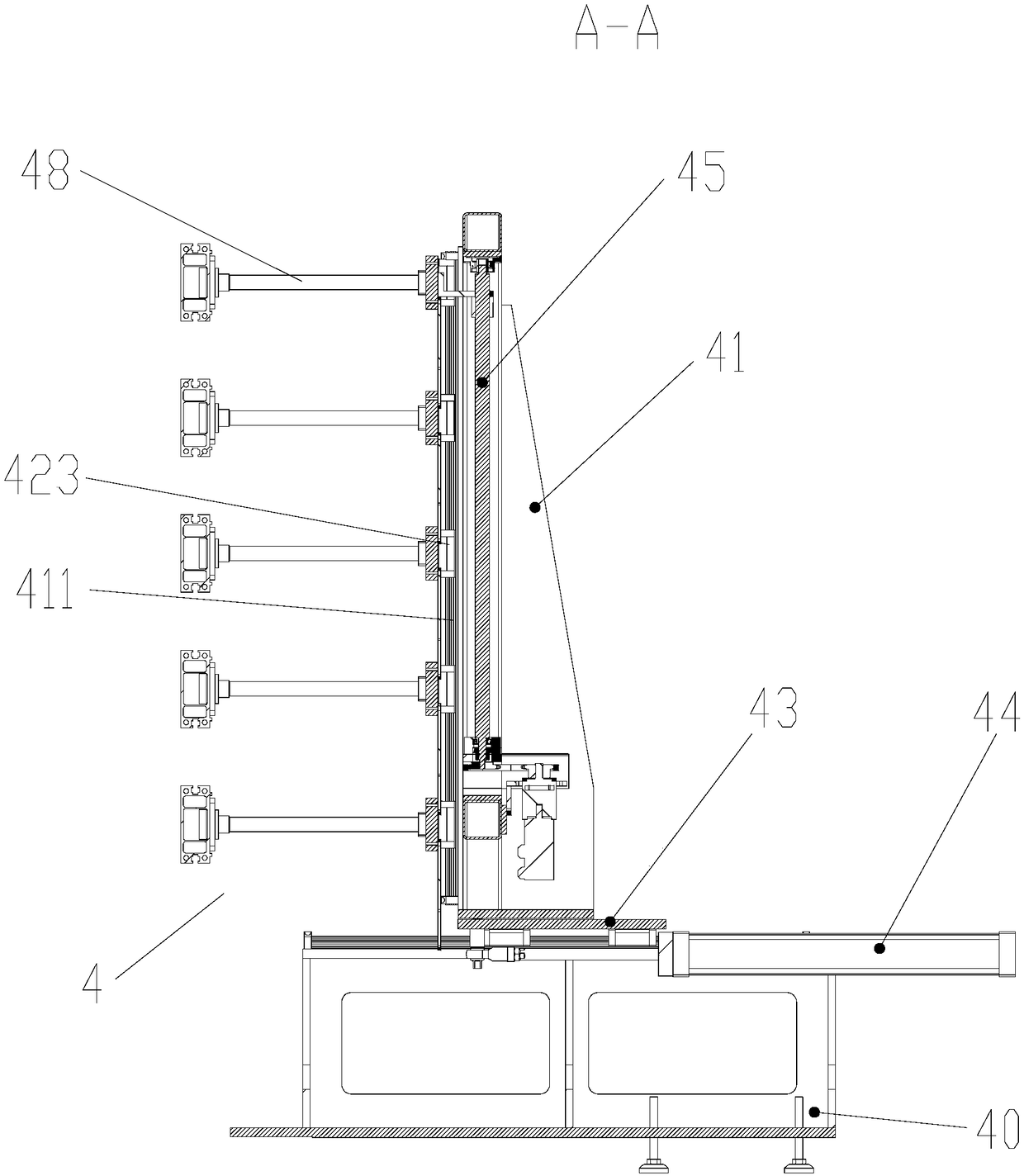 Door plank compressing mechanism and pipe expander with same