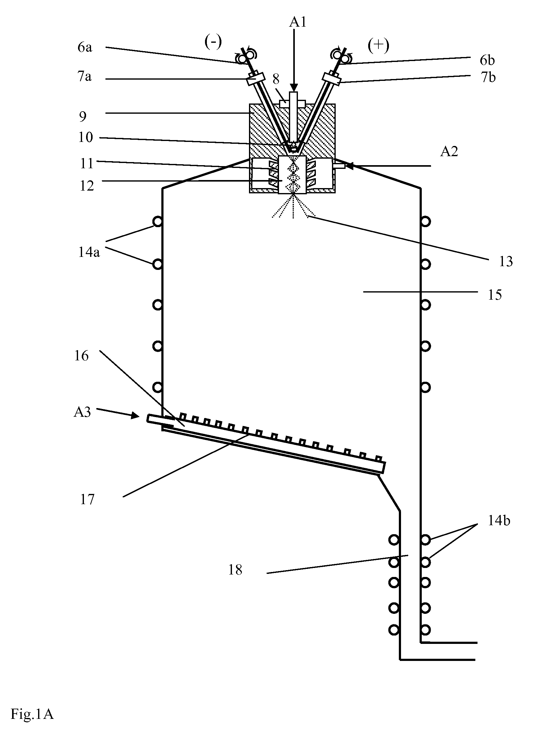 Apparatus for producing refractory compound powders