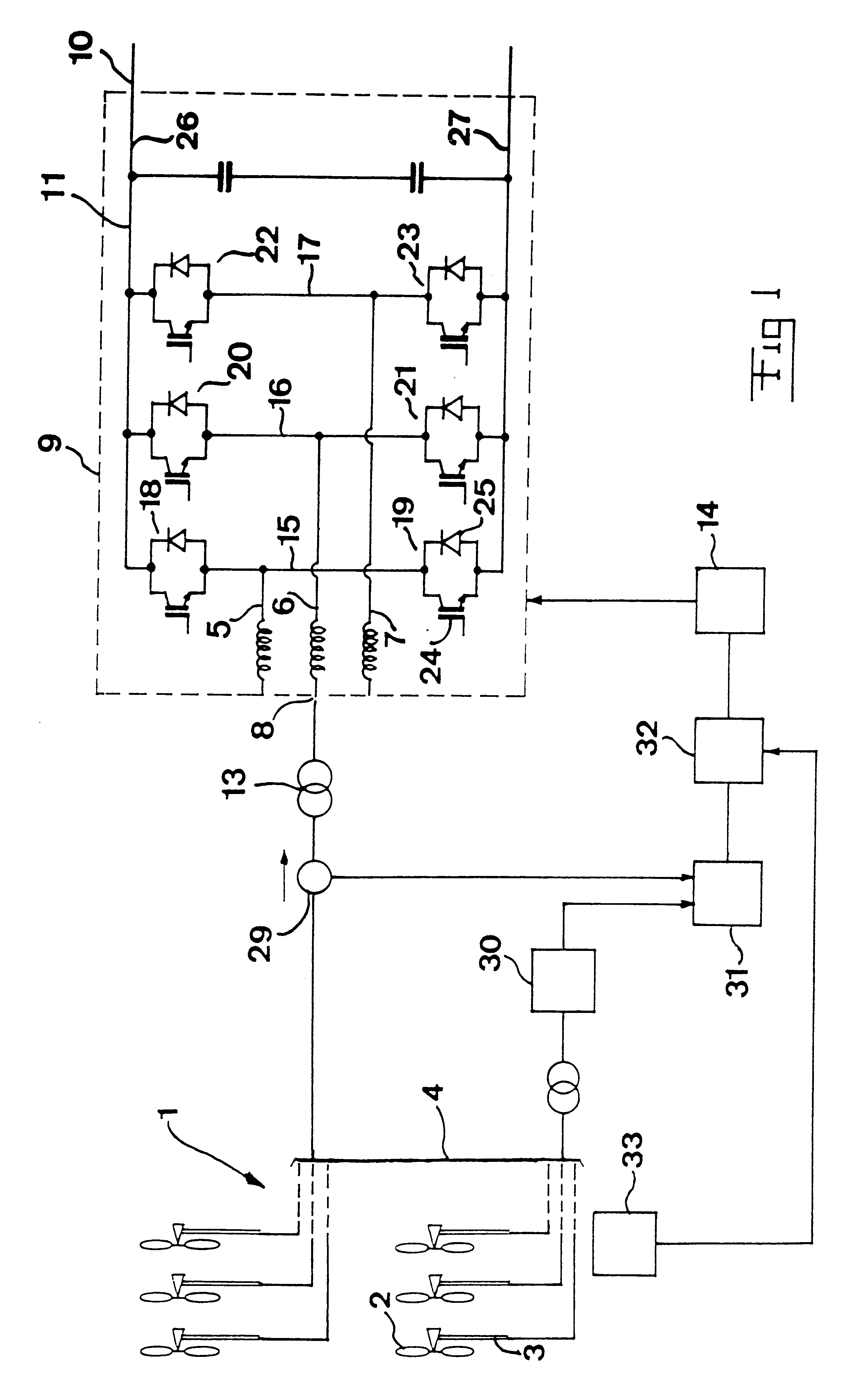 Plant for generating electric power and a method for operation of such a plant