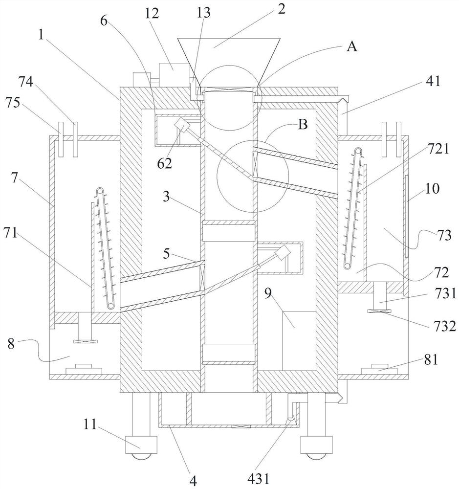 A centralized transfer device for traditional Chinese medicine