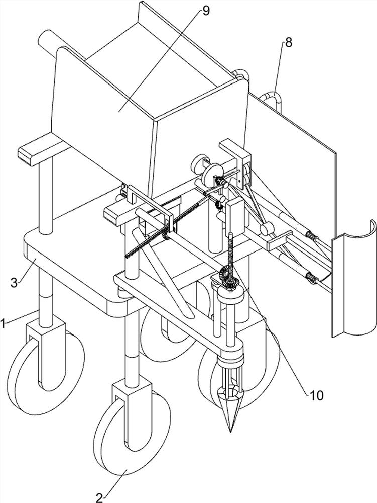 Auxiliary rod inserting device for agricultural planting