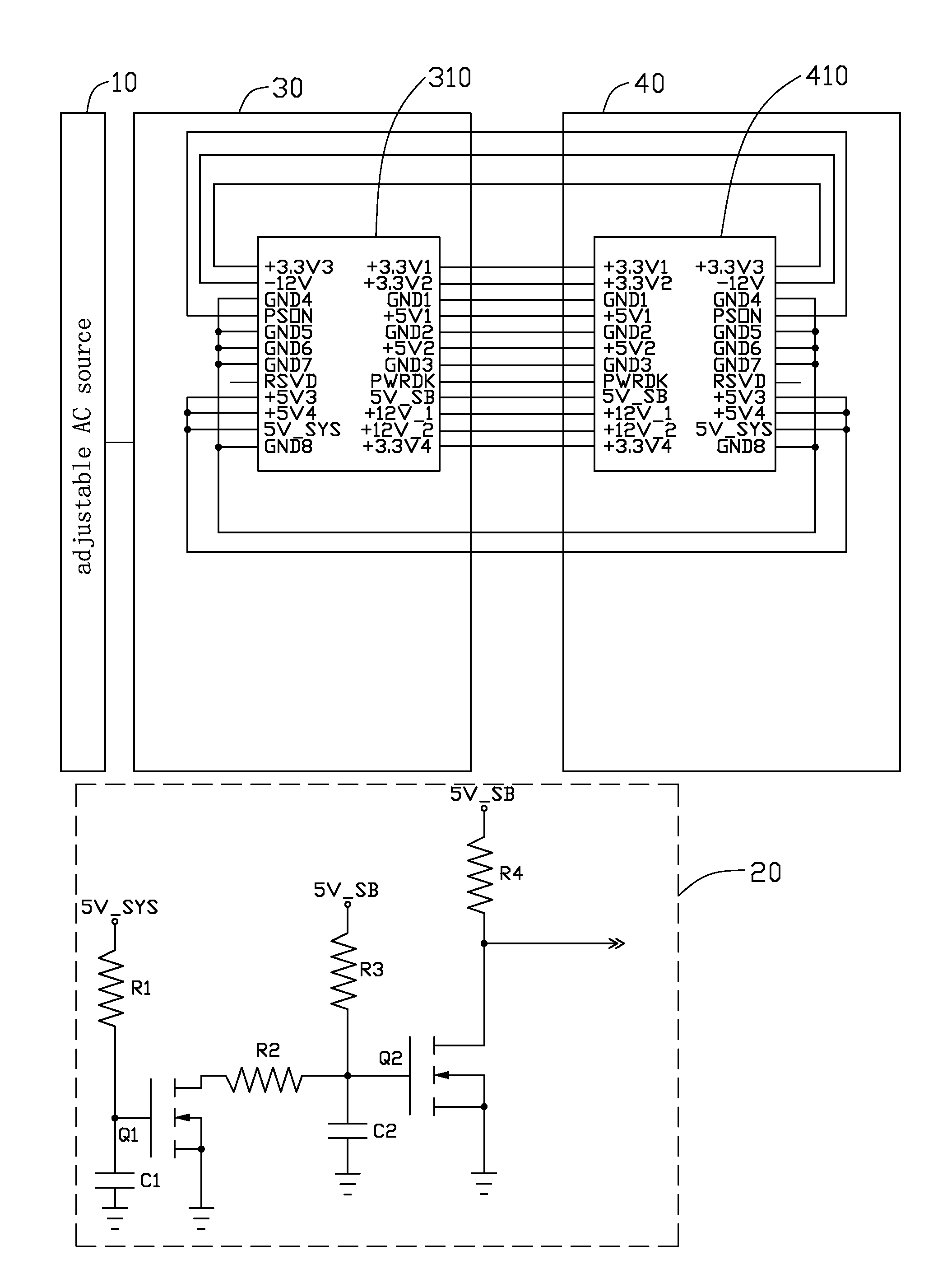 Power control apparatus for motherboard