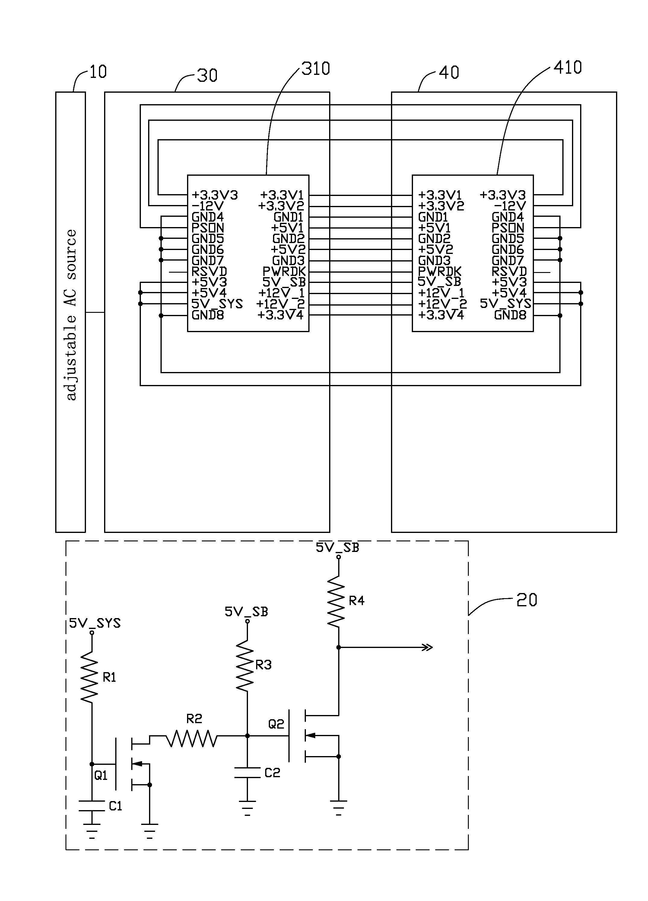 Power control apparatus for motherboard