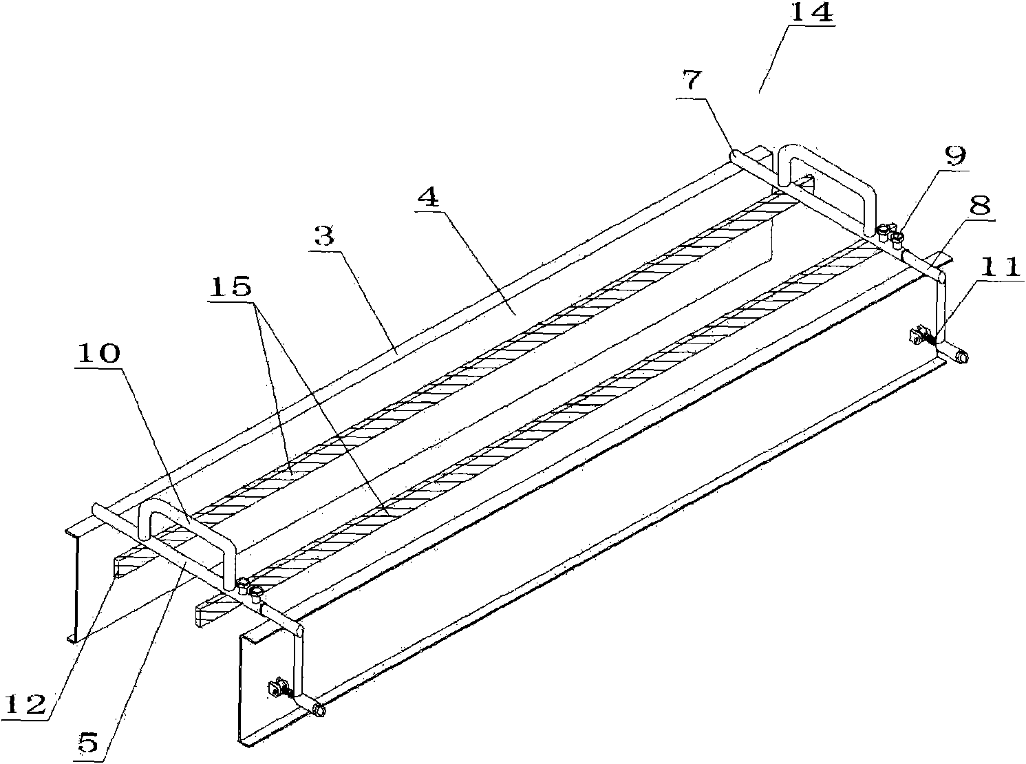 Mortar spreader for building wall and using method thereof