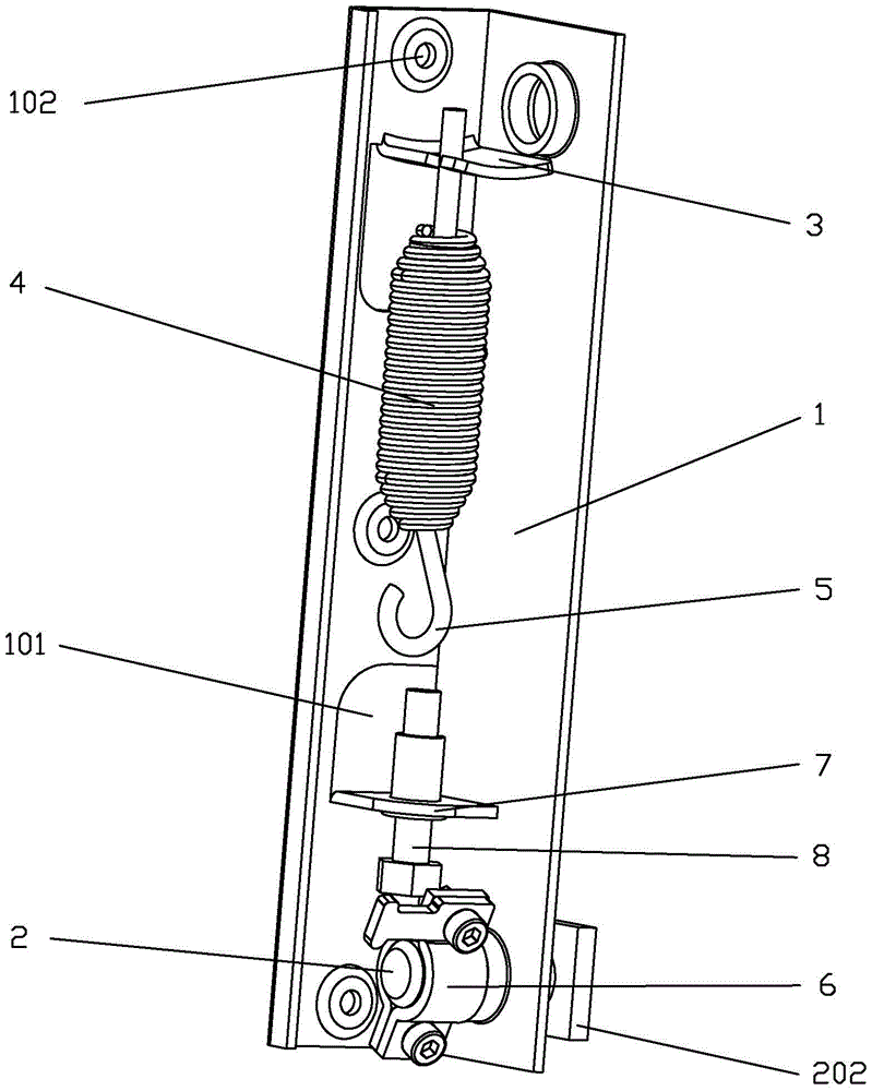 An oven door hinge