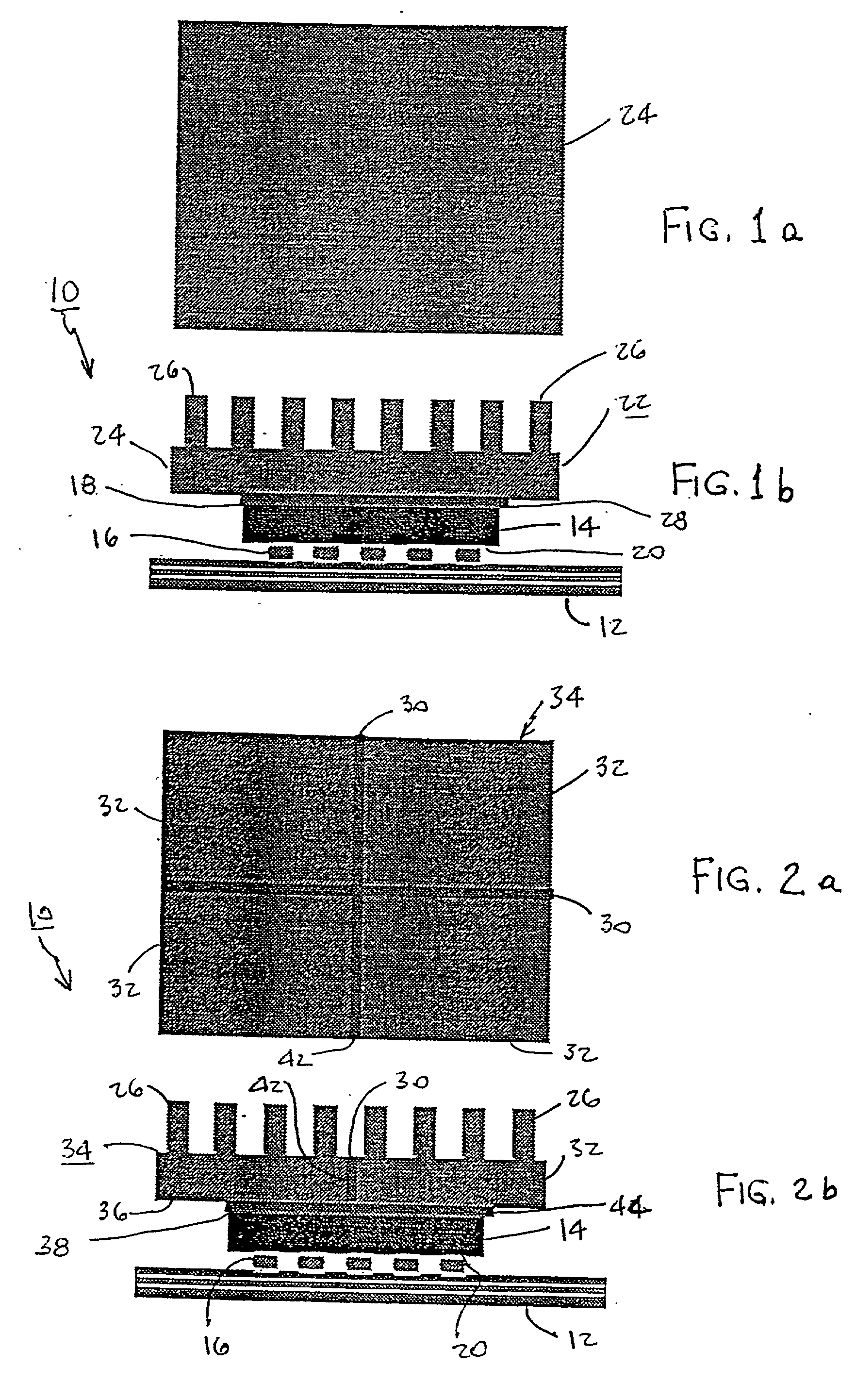 Stress-relieving heatsink structure and method of attachment to an electronic package