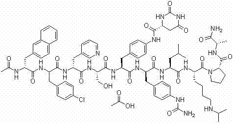 Solid-phase synthetic process for degarelix