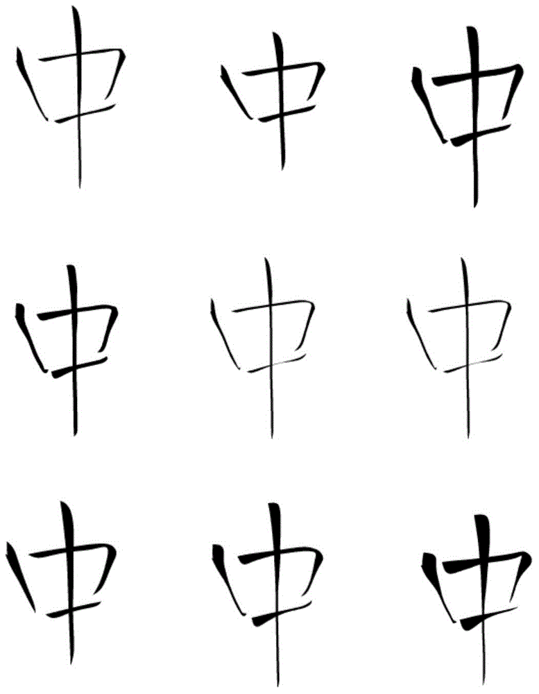 Soft-pen Chinese character conversion method based on edition of handwriting characteristics