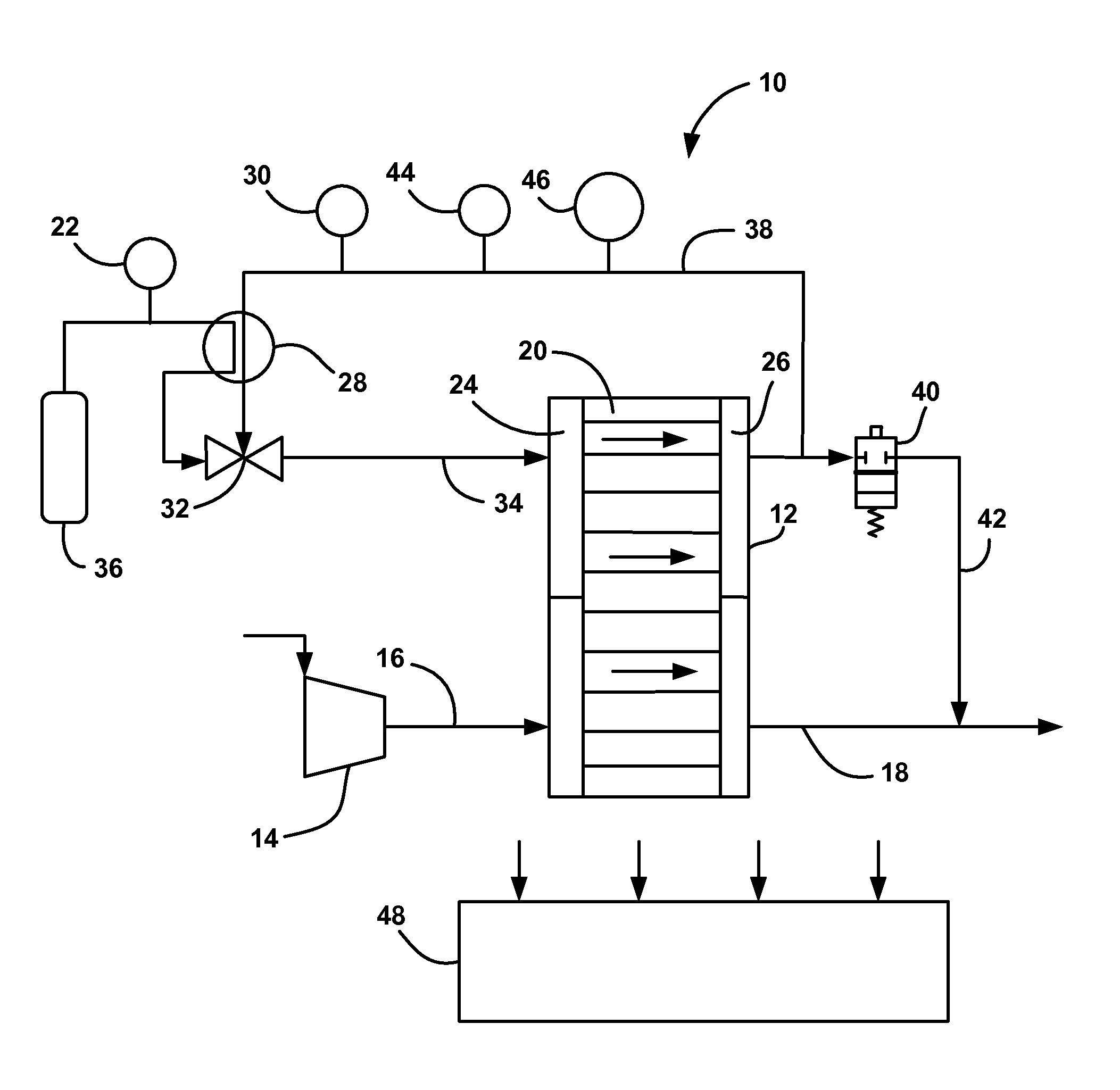 Hydrogen concentration sensor utilizing cell voltage resulting from hydrogen partial pressure difference