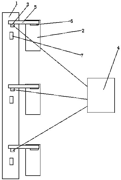 Number counting monitoring device for workpieces