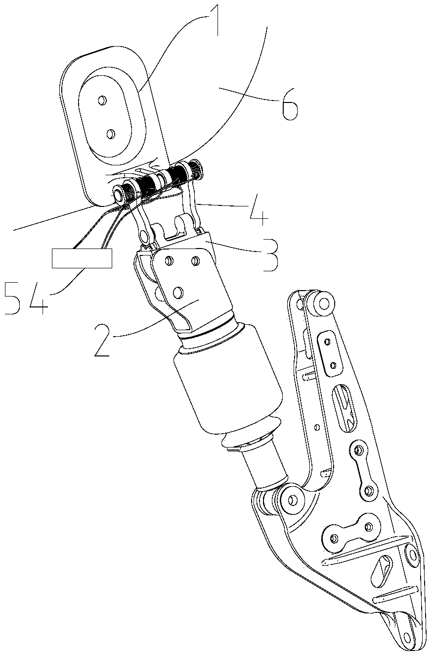 Locking mechanism, cab rear suspension locking mechanism and vehicle ...