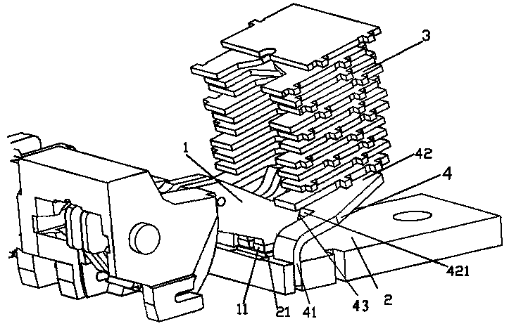 Circuit breaker contact arc extinguishing device and circuit breaker thereof