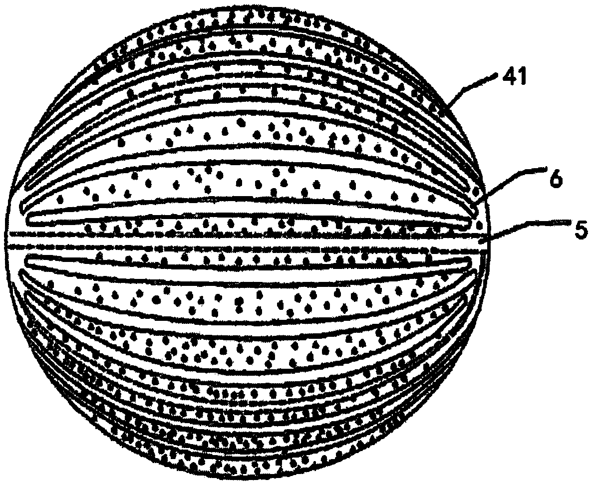 Wavy basketball manufacturing process