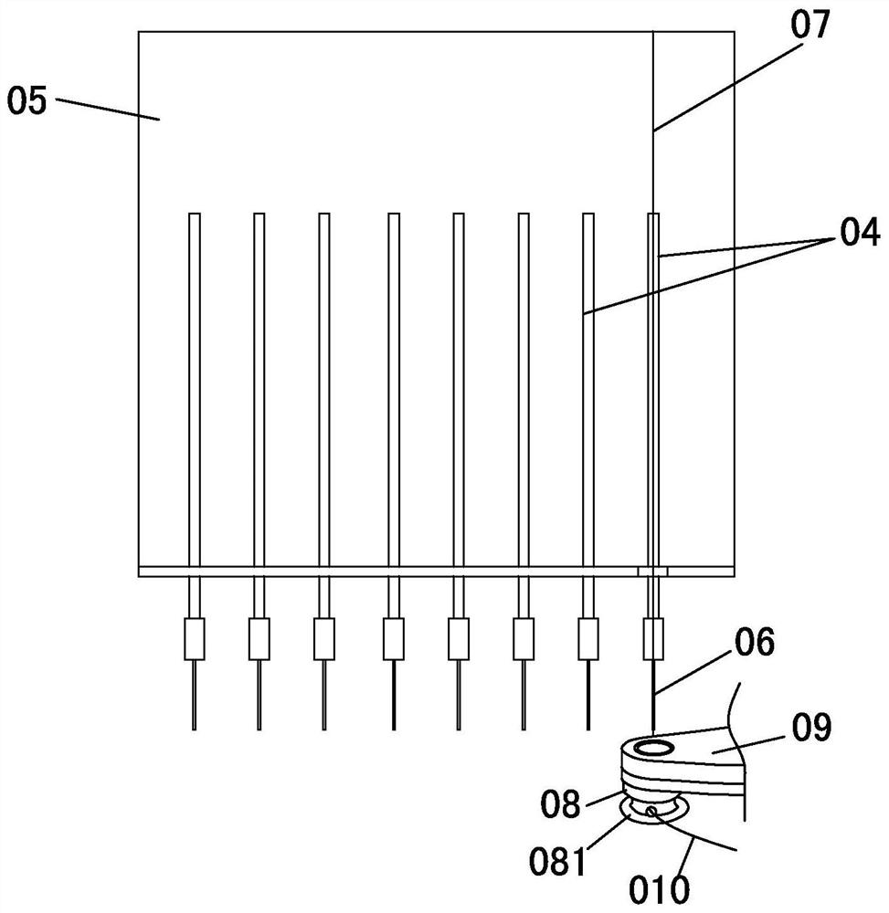 Pan embroidery general mechanism of a protective high-precision computerized pan embroidery machine