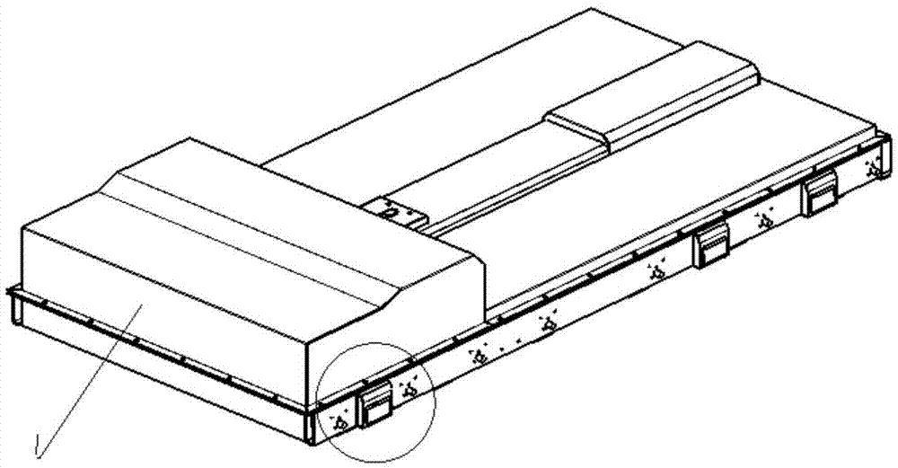 Locking mechanism of rechargeable battery box for electric passenger vehicle