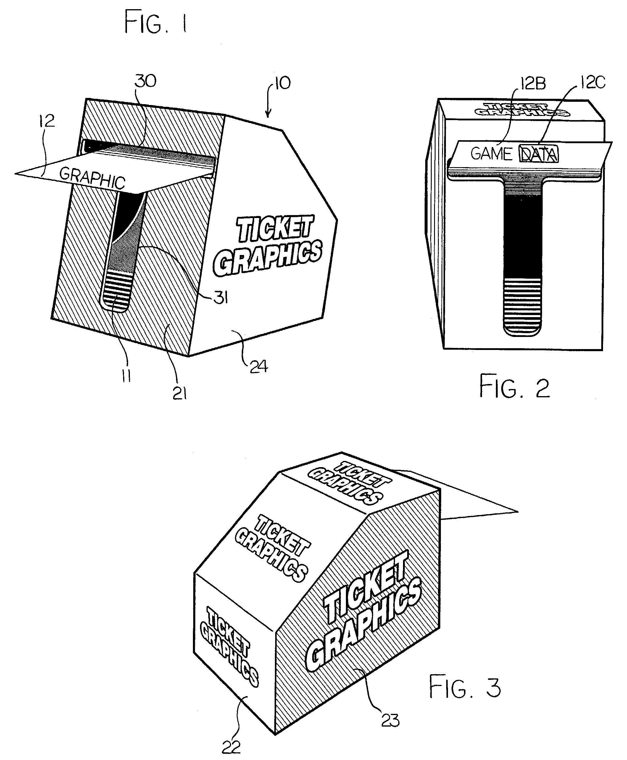 Dispensing display container for lottery tickets