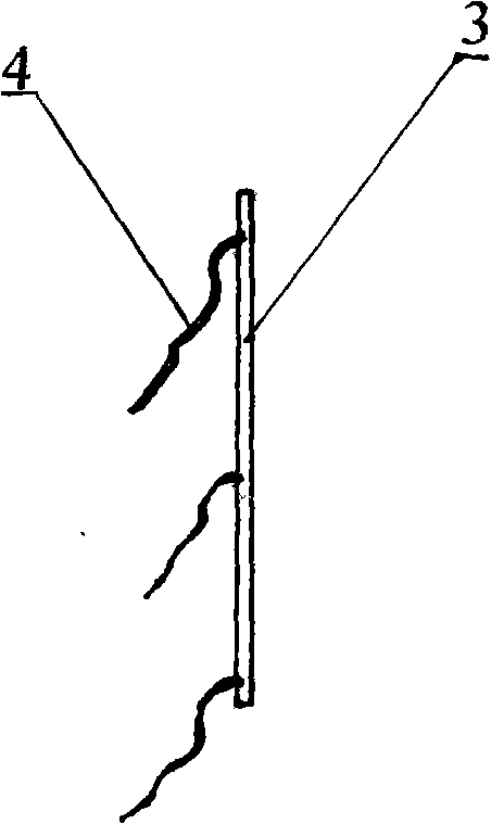 Construction structure of press bar fastening type sand capturing net for fixing moving sand dune