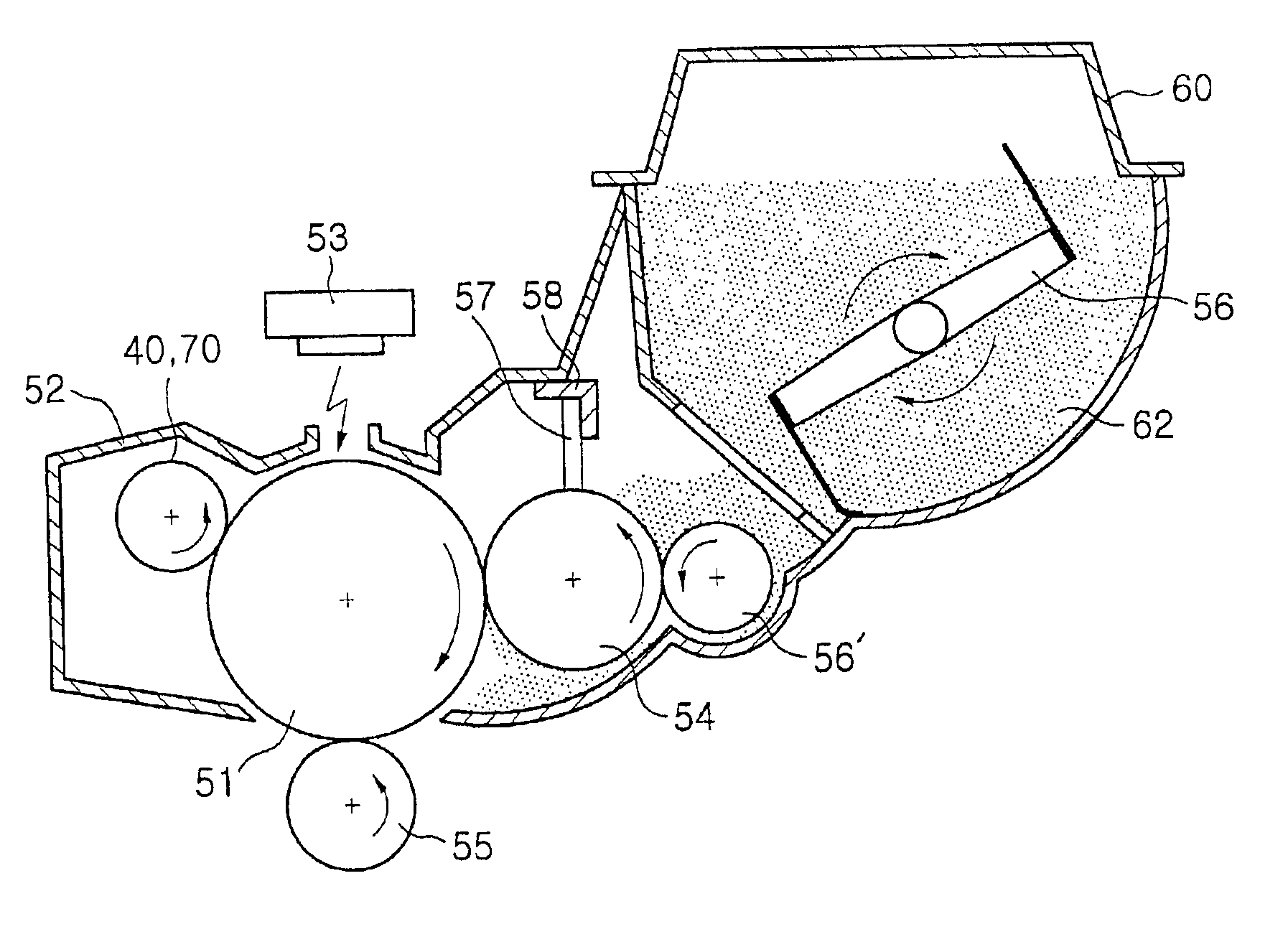 Charge roller of developing device for image forming apparatus