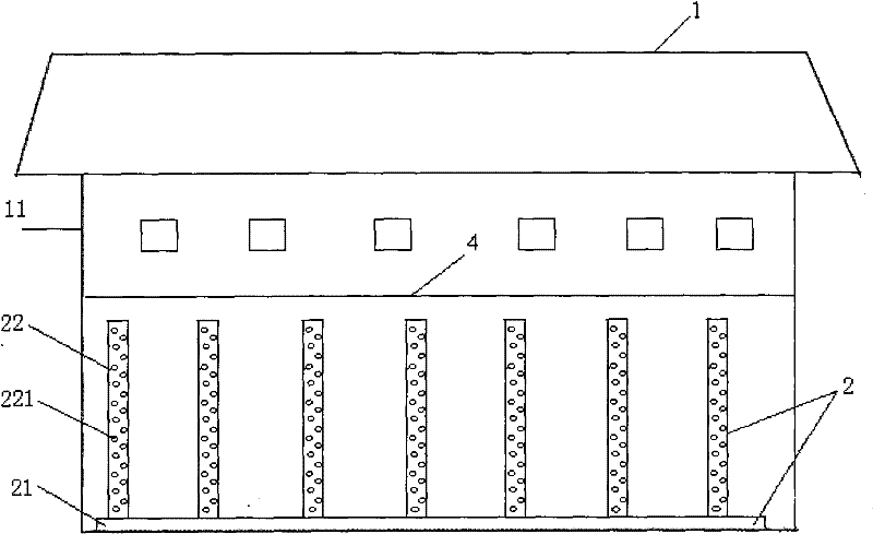 Granary lateral ventilation method and system thereof