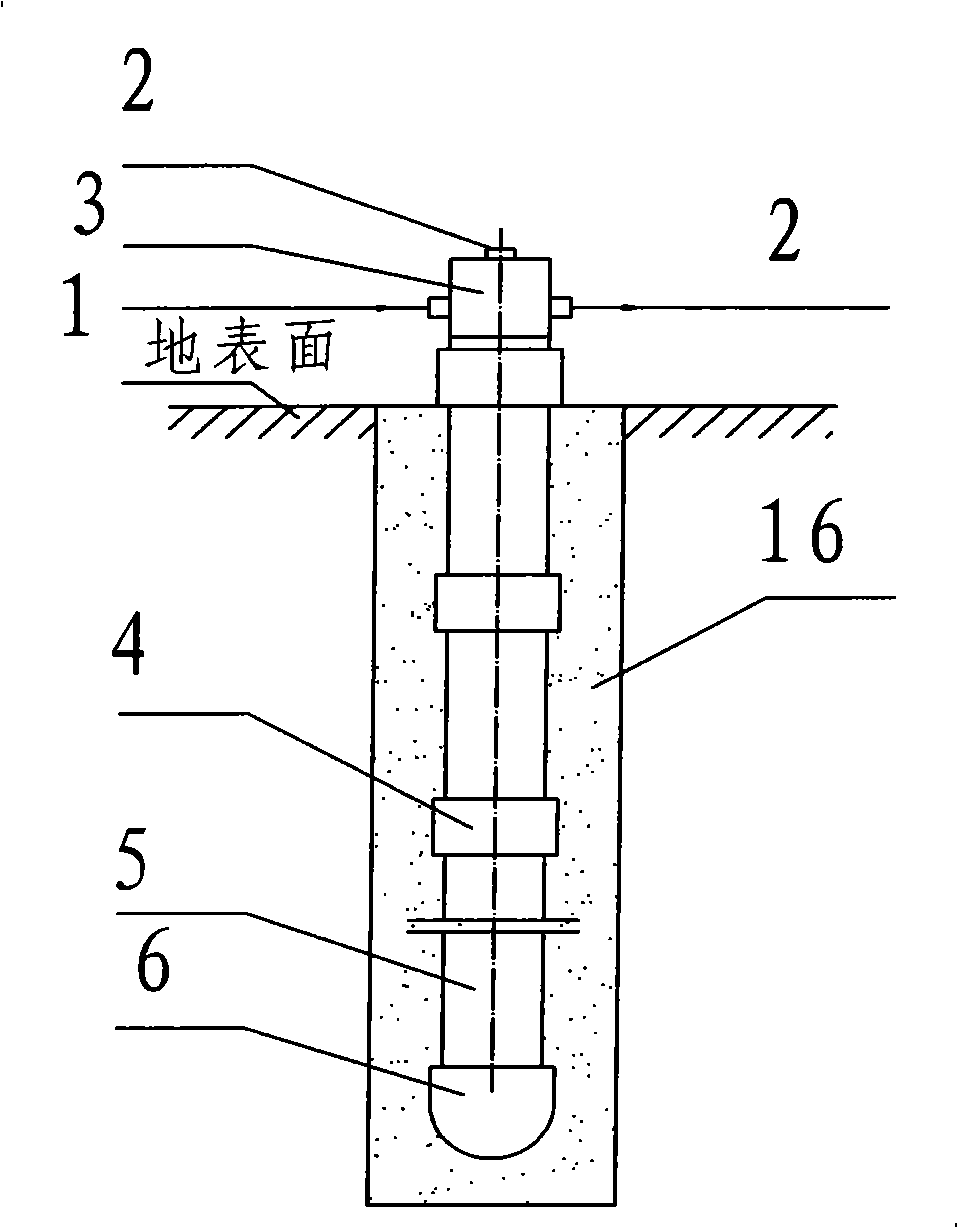 Double-wall sleeve suspension type high-pressure gas underground storing well installation method and structure thereof
