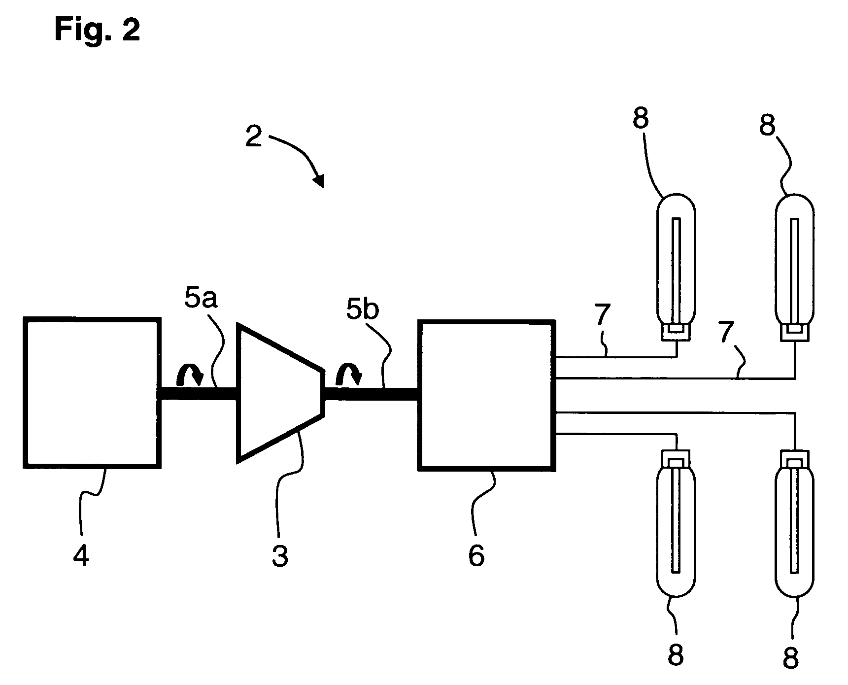 High-intensity discharge lighting system and alternator power supply