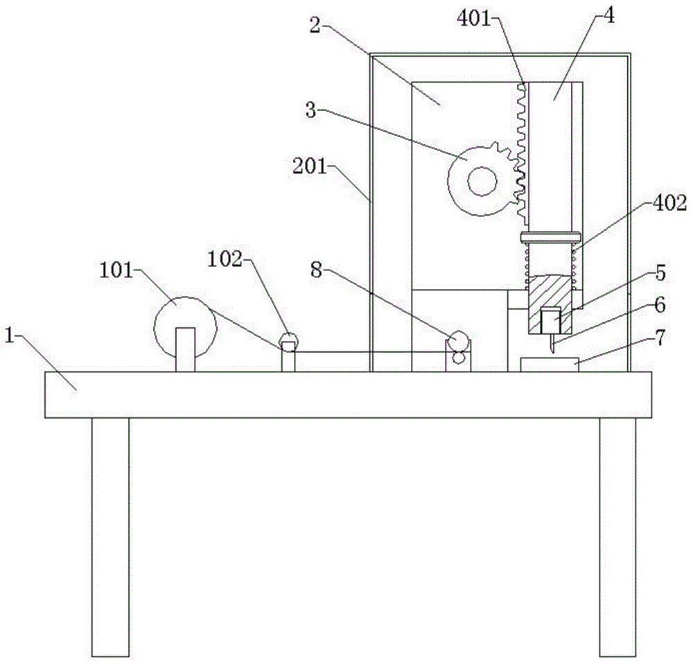 Zipper hot cutting device