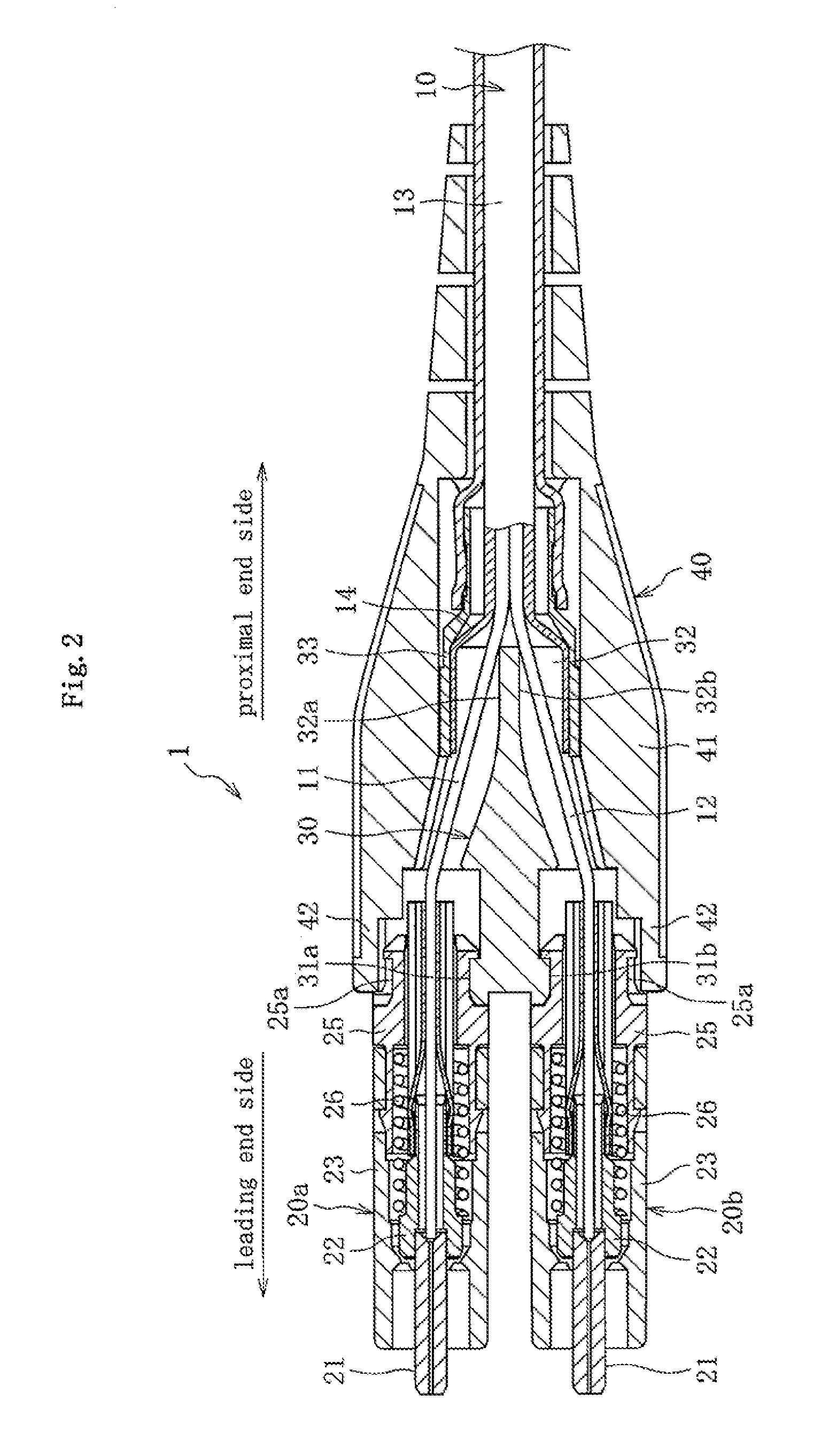Duplex optical connector unit