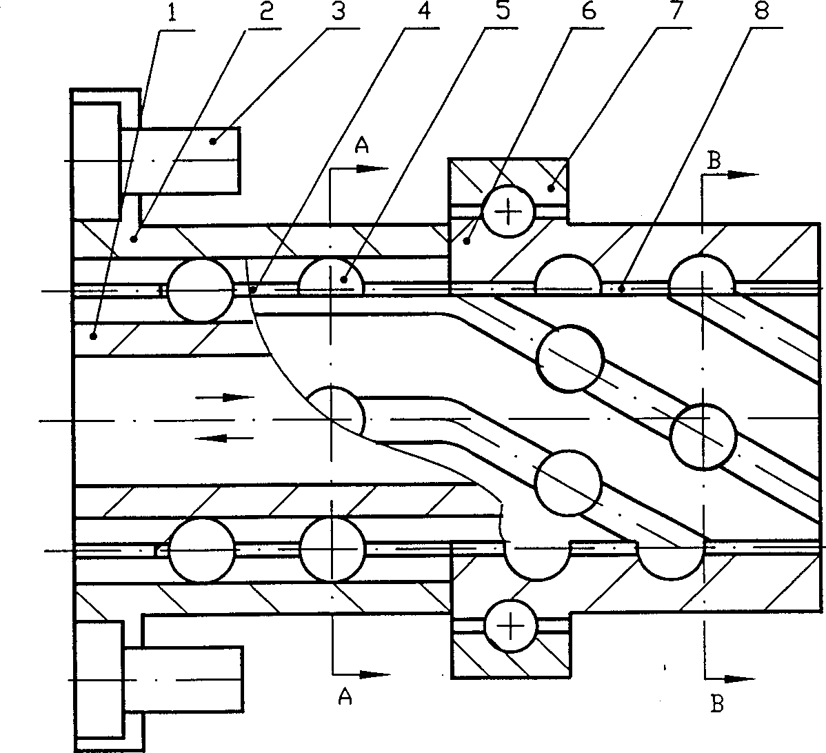 Engine with rolling screw