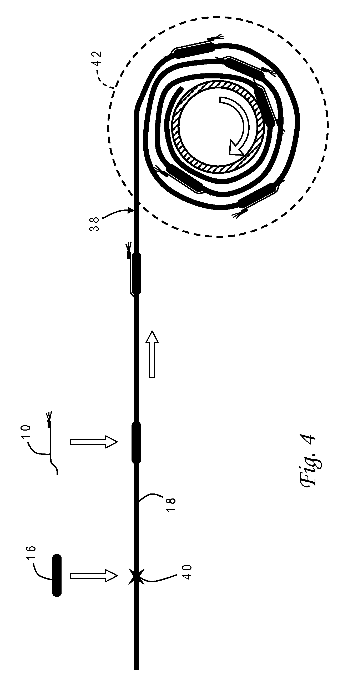 Pop-up cable electronic marker