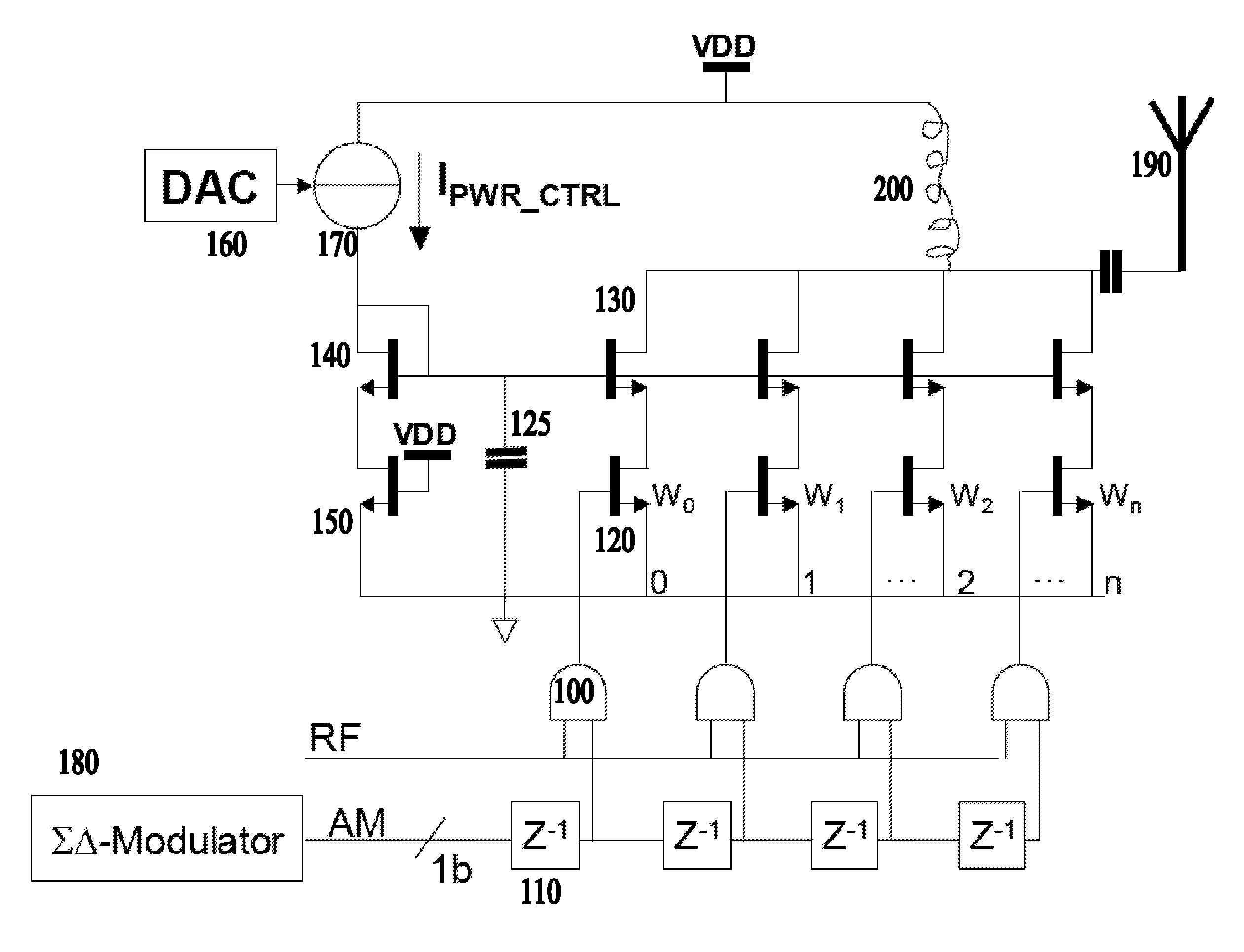 RF Amplifier with Digital Filter for Polar Transmitter