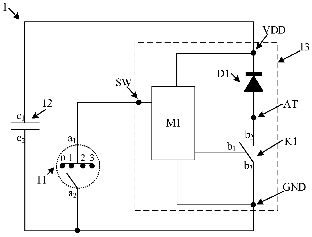 Electronic atomization device and control circuit and method thereof