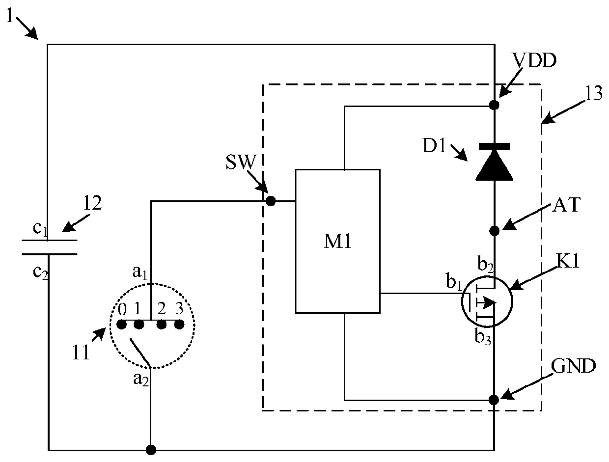 Electronic atomization device and control circuit and method thereof