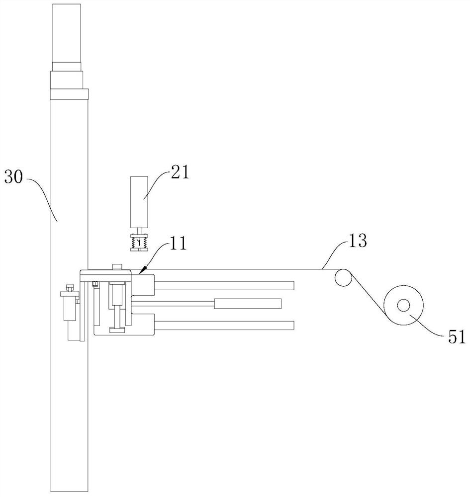 Tape splicing device and lithium battery manufacturing system