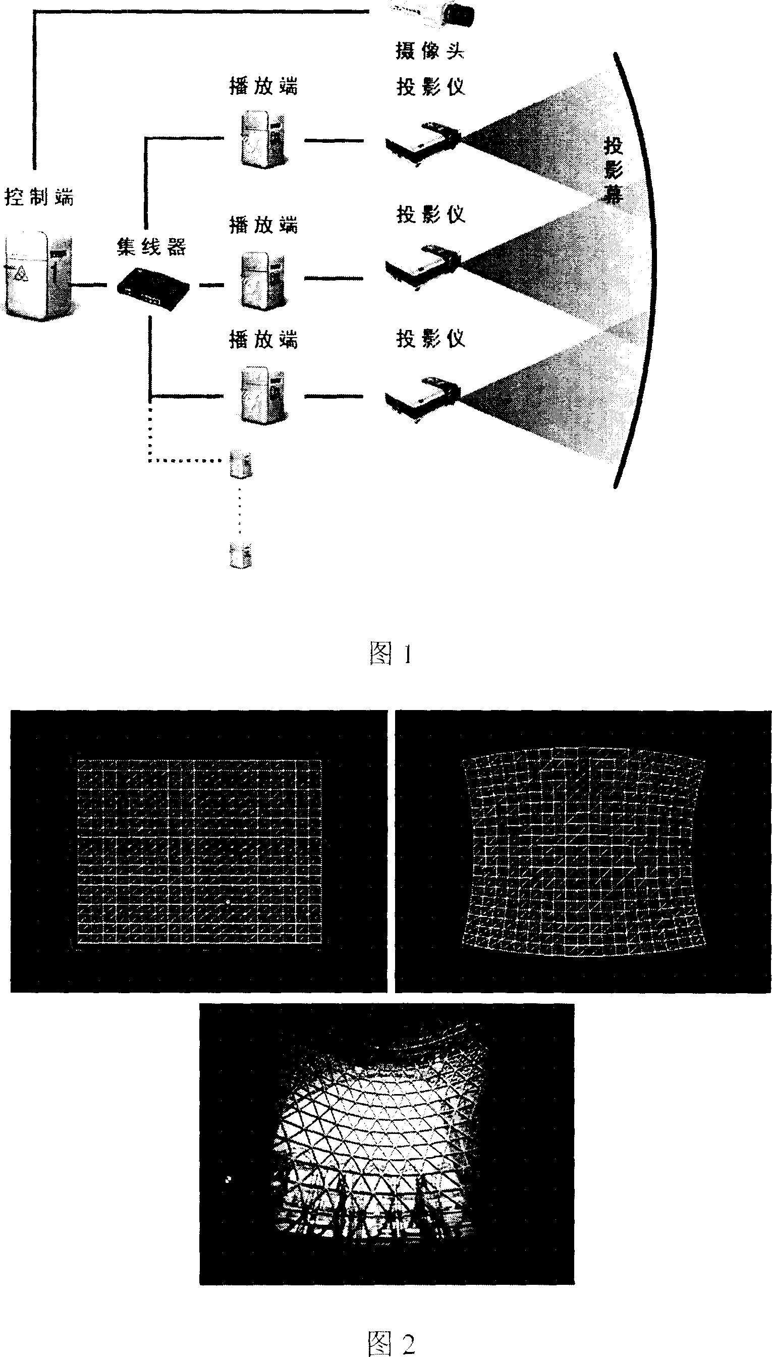 Correction method for deformation of multiscreen playing suitable for irregular screen