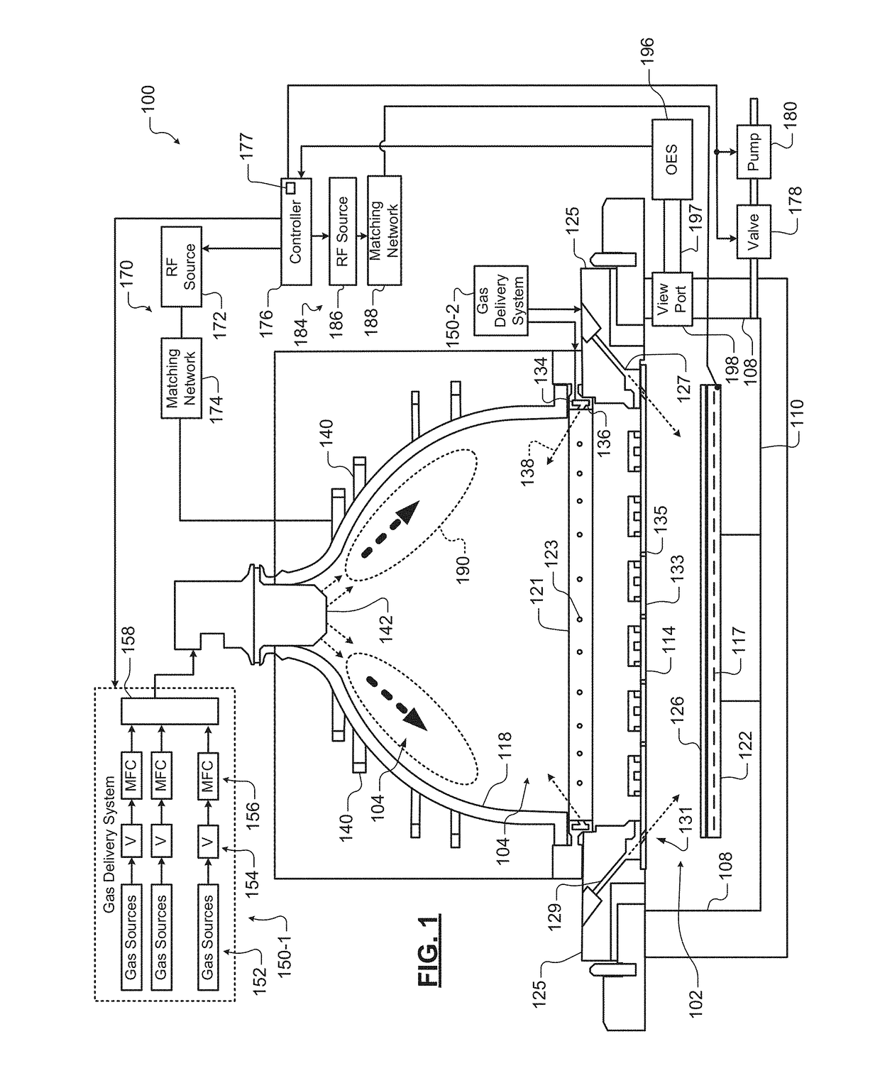 Systems and methods for detecting oxygen in-situ in a substrate area of a substrate processing system