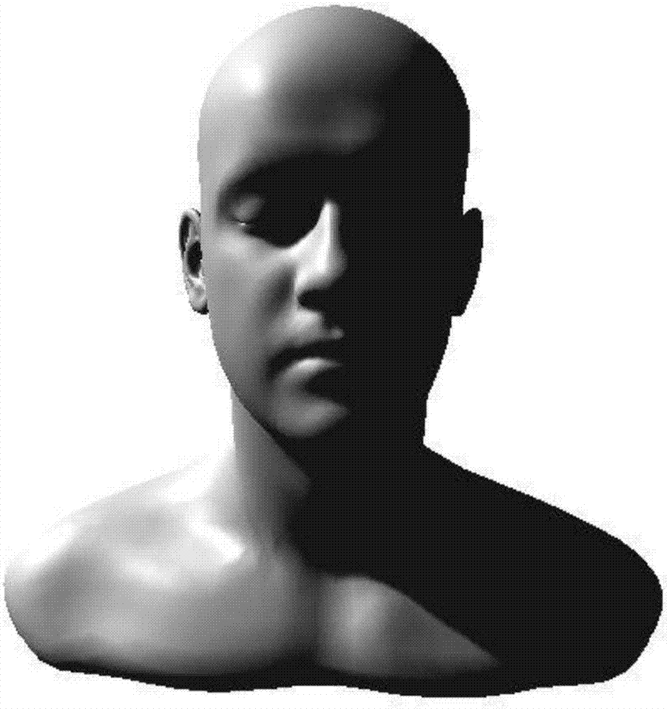 Realistic rendering method for face model of layered structure